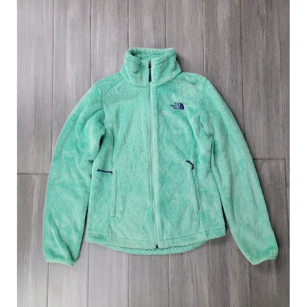 The North Face Jacket Size XS Teal Osito Fleece Coat Warm Full Zip Womens